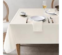 Softalker Tovaglia Beige Da Esterno 140x320 cm 18 Posti Antimacchia Con Design Jacquard Poliestere 210GSM Idrorepellente Ideale Per Tavoli Da Banchetto E Eventi Aziendali Da Esterno Compleanno