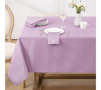 Softalker Tovaglia rettangolare jacquard, vortice, impermeabile, antimacchia, resistente pieghe, pesante, sala pranzo cucina (152 x 213 cm, vortice)