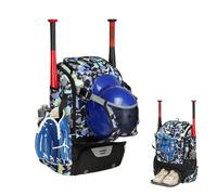 Softball Backpack Bag, Baseball Sports Gear, Lightweight Shoe Compartment with Quick Carry, Compact Training Set with Easy Hold, Home Accessories for Spring Practice Travel Game School Football Soccer