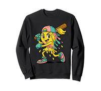 Softball Drip Queen - Ice Cream Style Youth Game Day Girls Felpa
