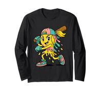 Softball Drip Queen - Ice Cream Style Youth Game Day Girls Maglia a Manica