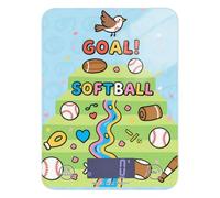Softball Goal Verde Blu Modello Sapone Fare Bilancia Da Cucina per Cibo 12 Oz, 5kg/5g Precisa Bilancia Digitale Piccoli Grammi con 4 Unità per Dieta Keto Arrostire báscula para cocina