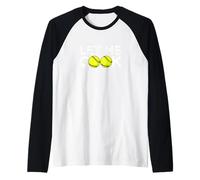 Softball Let Me Cook Divertente Softball Maglia con Maniche Raglan