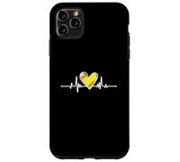 Softball Lover Girl Heartbeat Player Fan Mom Dad Coach Custodia per iPhone 11 Pro Max