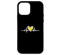 Softball Lover Girl Heartbeat Player Fan Mom Dad Coach Custodia per iPhone 12 mini