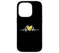 Softball Lover Girl Heartbeat Player Fan Mom Dad Coach Custodia per iPhone 14 Pro
