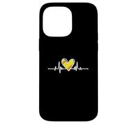 Softball Lover Girl Heartbeat Player Fan Mom Dad Coach Custodia per iPhone 14 Pro Max
