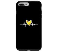 Softball Lover Girl Heartbeat Player Fan Mom Dad Coach Custodia per iPhone 7 Plus/8 Plus