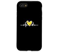 Softball Lover Girl Heartbeat Player Fan Mom Dad Coach Custodia per iPhone SE (2020) / 7/8