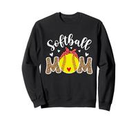Softball Lover Softball Mom of A Softball Player Girl Woman Felpa