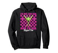 Softball Mamma Mamma Im Not Just Her Mom I'm Her Biggest Fan Felpa con Cappuccio