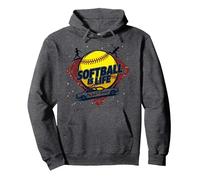 Softball Mom Life: Io Sono Solo l'autista Felpa con Cappuccio, Unisex per Adulti, Grigio Scuro, L