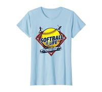 Softball Mom Life: Io Sono Solo l'autista Maglietta, Donna, Celeste, XS