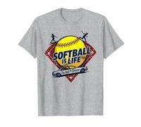 Softball Mom Life: Io Sono Solo l'autista Maglietta, Uomo, Grigio Melange, 3XL