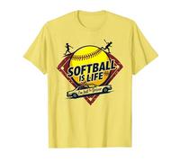 Softball Mom Life: Io Sono Solo l'autista Maglietta, Uomo, Limone, XXL