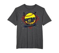 Softball Mom Life: Io Sono Solo l'autista Maglietta, Uomo Taglie Grandi, Grigio Scuro, 5X Tall