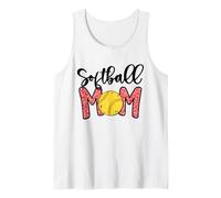 Softball Mom Pink Leopard Softball Mom Mothers Day Softball Canotta