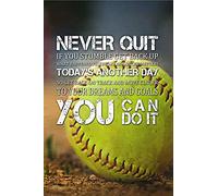 Softball Never Quit If You Stumble Get Back Up Puzzle Vintage 500 Pezzi per Adulti Famiglie Bambini Puzzle in Legno Decorazione da Parete Casa