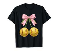 Softball - Pallone da Softball con Fiocco Rosa Maglietta