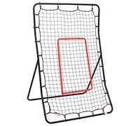 Softball Rebounder 88 x 79 x 137 cm in acciaio, rete da allenamento regolabile per esercizi di lancio e campo, rete in PE resistente con nastro bersaglio per baseball, softball, calcio e basket