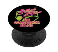 Softball Sister I Am Here for Concession Stand PopSockets PopGrip Adesivo