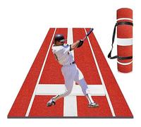 Softball - Tappetino da lancio con tumulo in gomma intarsiato, per allenamento in interni ed esterni