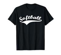 Softball Word Scuola Team Player Recreational Soft Ball Maglietta