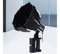 Softbox con griglia a nido d'ape a sgancio rapido e attacco Mini Bowens.