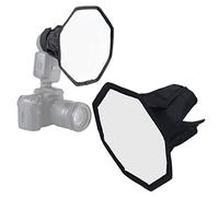 Softbox Kit di Illuminazione per Fotocamera, Softbox per Fotocamera, Softbox Ottagonale in Nylon da 20 Cm Diffusore di Luce Flash Pieghevole, Kit di Luce per Fotocamera Professionale per Registrazione
