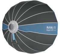 NANLITE SB-RP120 Softbox Parabolico Professionale, 120 cm, con Griglia a Nido d'Ape e Diffusori, Attacco Bowens