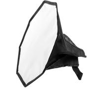 Softbox per Flash Camera Nero Pieghevole, Riduce Riflessi in Studio | Tessuto Morbido e Materiale Riflettente, Montaggio Rapido, per Lampade Fotografiche e Riprese Eventi