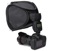 Softbox Portatile Pieghevole con Luce Flash, Softbox Fotografico a Forma di Anello da 23x23 Cm con 4 Funzioni, Copertura della Luce di Riempimento per Fotocamera SLR