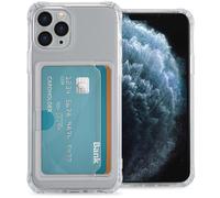 IMOSHION Softcase Backcover con portacarte 3.0 Cover per Apple iPhone 11 Pro, Trasparente