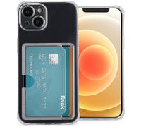 IMOSHION Softcase Backcover con portacarte 3.0 Cover per Apple iPhone 12, Trasparente
