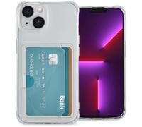 IMOSHION Softcase Backcover con portacarte 3.0 Cover per Apple iPhone 14, Trasparente