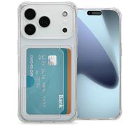 IMOSHION Softcase Backcover con portacarte 3.0 Cover per Apple iPhone 17 Pro, Trasparente