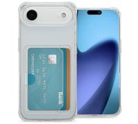 IMOSHION Softcase Backcover con portacarte 3.0 Cover per Apple iPhone Air, Trasparente