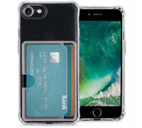 IMOSHION Softcase Backcover con portacarte 3.0 Cover per Apple iPhone 7/ iPhone 8/ iPhone SE (2020)/ iPhone SE (2022), Trasparente