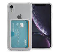 IMOSHION Softcase Backcover con portacarte 3.0 Cover per Apple iPhone XR, Trasparente