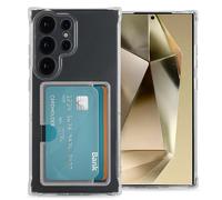 IMOSHION Softcase Backcover con portacarte 3.0 Cover per Samsung Samsung Galaxy S24 Ultra, Trasparente