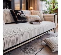 SoftChenilleCouchCoversfor1/2/3/4 postiNonSlipLShapeSofaProtectorUniversalFitDog&CatProofBlack110x240cmLivingRoomEssential
