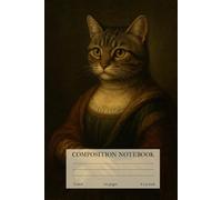 Softcover 6 x 9 Blank Lined Notebook Journal composition book - Funny lady queen cat