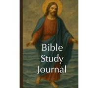 Softcover 6 x 9 Blank Lined Notebook Journal composition book - Jesus walking on water