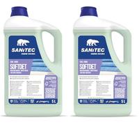 Softdet - Additivo Ammorbidente Profumato Igienizzante per Lavaggio a Mano e in Lavatrice - Bianchi e Colorati - Orchidea e Muschio - 5 kg (Confezione da 2)