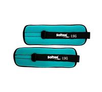 Softee Equipment Set di cavigliere e polsiere con Lacci, Blu Celeste, EU