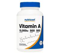 Softgel Di Vitamina A 500 Contenitori 10.000 IU Di Nutricost