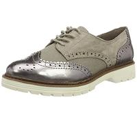 Softline 23763, Scarpe Stringate Basse Brogue Donna, Beige (Lt Taupe Comb. 348), 42 EU X-Larga