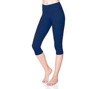 SOFTSAIL Delle Donne A Vita Alta 3/4 di Lunghezza Pancia Pannello di Controllo delle Ghette Classico Casual Stretch Traspirante delle Signore del Cotone Pantaloni LWP34