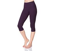 SOFTSAIL Delle Donne A Vita Alta 3/4 di Lunghezza Pancia Pannello di Controllo delle Ghette Classico Casual Stretch Traspirante delle Signore del Cotone Pantaloni LWP34
