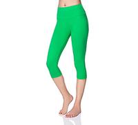 SOFTSAIL Delle Donne A Vita Alta 3/4 di Lunghezza Pancia Pannello di Controllo delle Ghette Classico Casual Stretch Traspirante delle Signore del Cotone Pantaloni LWP34